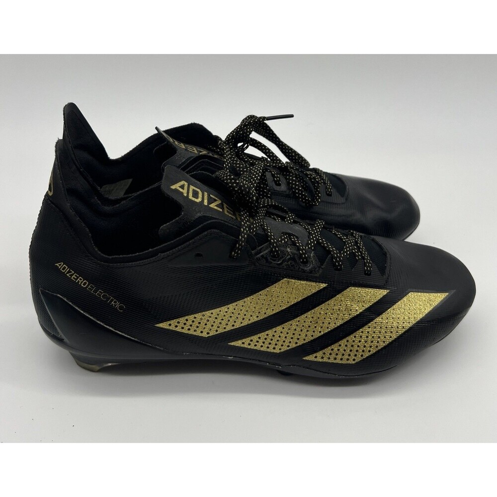 Adidas Soccer Adizero Electric Shoes Mens Sz 11.5 Black Gold Low Football Cleats